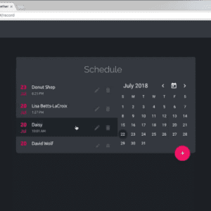 Schedule List - Past & Present