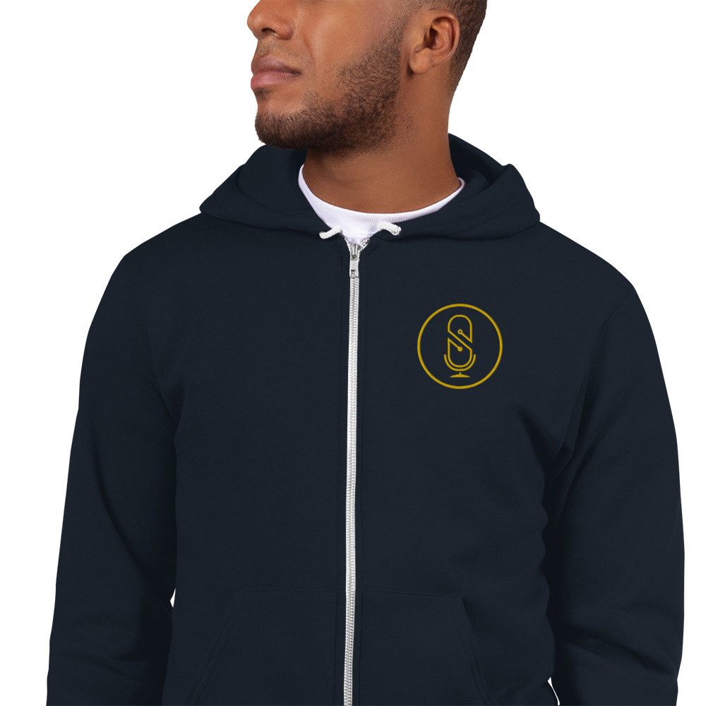 Download Embroidered Hoodie Zip-Up - SquadCast.fm 🎙️ 🎙️