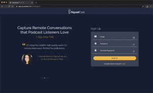 Improved accessibility with log in / sign up pages